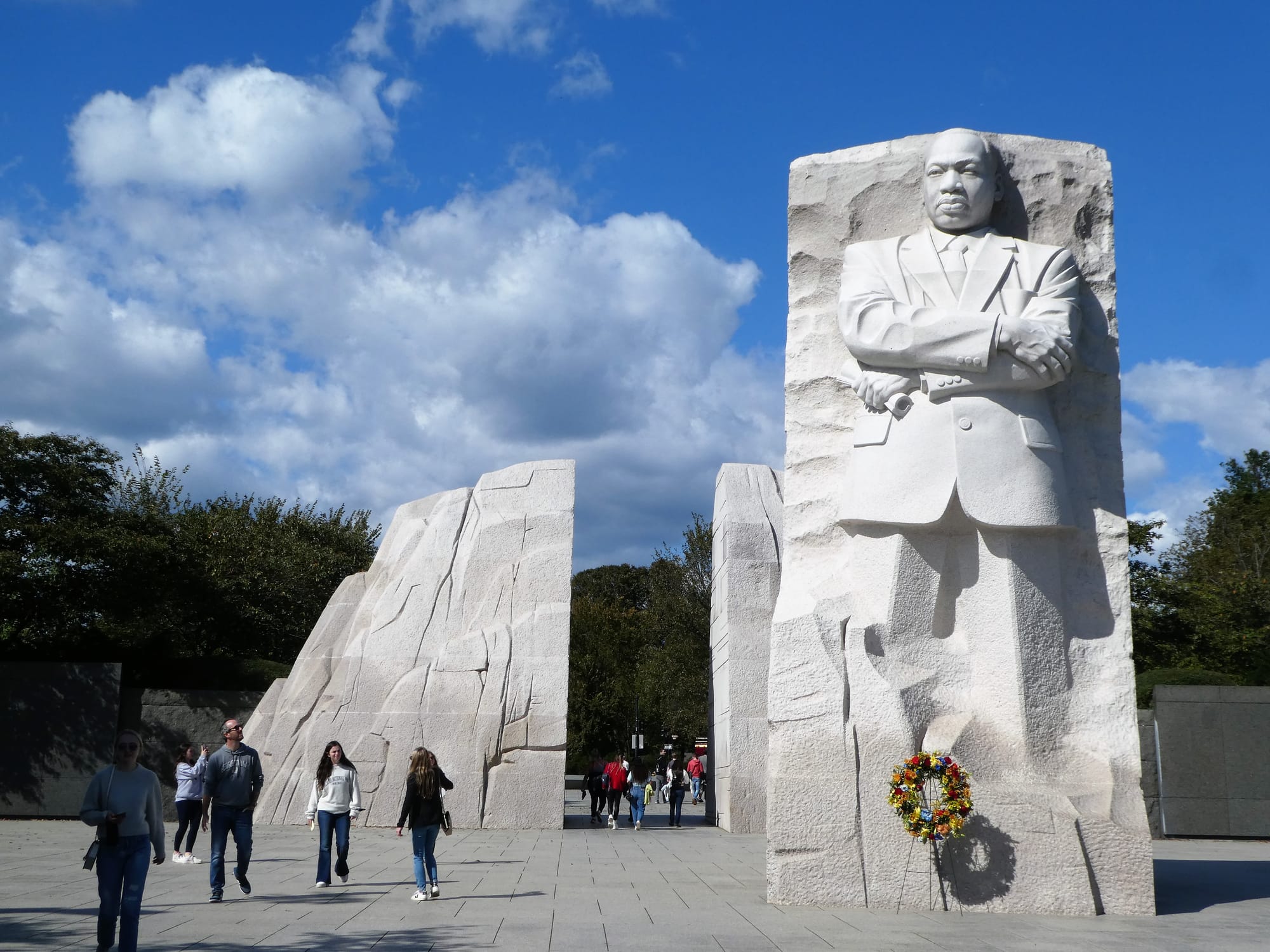 A photograph of the Martin Luther King Jr. memorial.