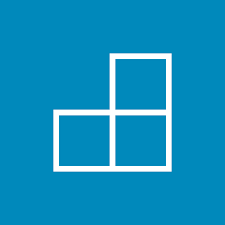 INN logo: three white outline squares on a blue background