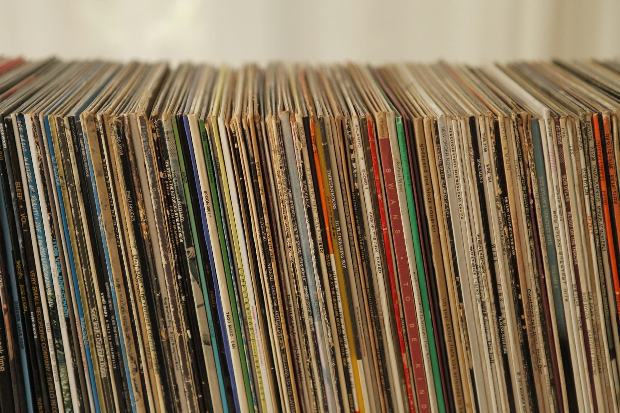 A stack of records.