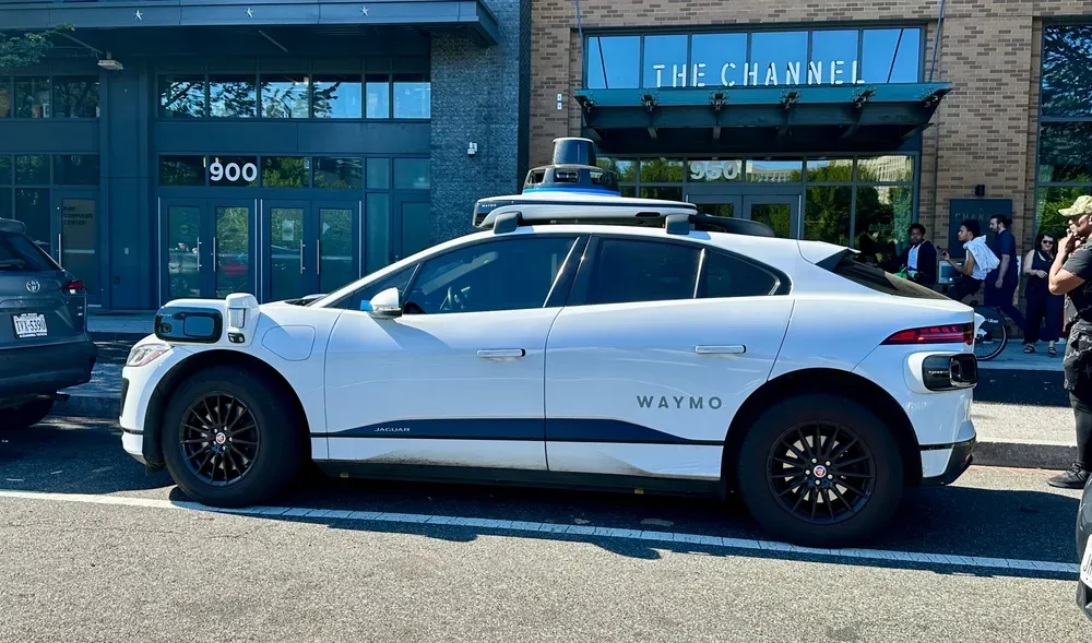 A photo of a Waymo self-driving vehicle