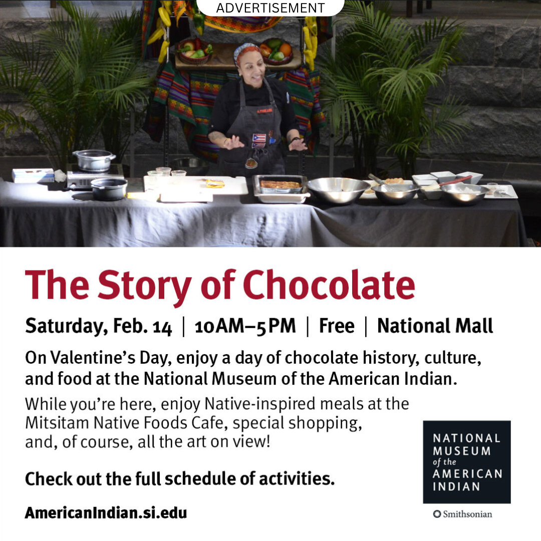 "The Story of Chocolate | Saturday, Feb. 14 | 10 a.m. - 5 p.m. | Free | National Mall"