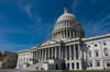 A view of the outer facade of the U.S. Capitol.